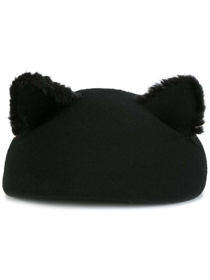 Eugenia Kim 'caterina' Beret, Women's, Black, Mink Fur/wool