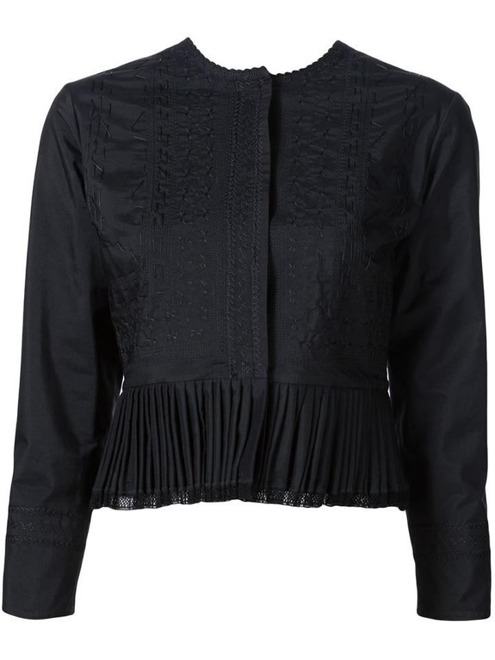 Maison Margiela Cropped Pleated Jacket