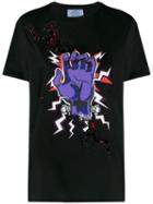 Prada Frankenstein Hand Print T-shirt - Black