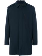 Ermenegildo Zegna Concealed Placket Collar Coat - Blue