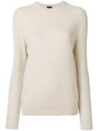 Joseph Crew Neck Sweater - White