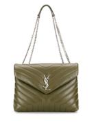 Saint Laurent Quilted Shoulder Bag - Green