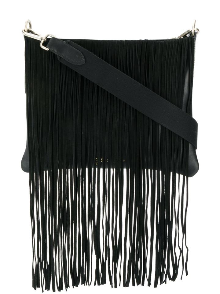 Golden Goose Tassel Edge Shoulder Bag - Black