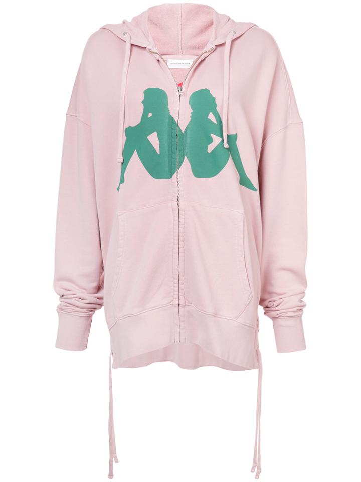 Faith Connexion Kappa Oversized Hoodie - Pink & Purple