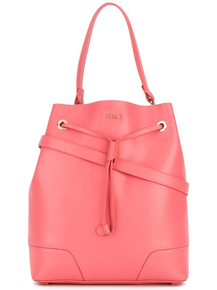 Furla - Sty Tote - Women - Calf Leather - One Size, Women's, Pink/purple, Calf Leather