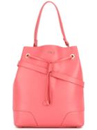 Furla - Sty Tote - Women - Calf Leather - One Size, Women's, Pink/purple, Calf Leather