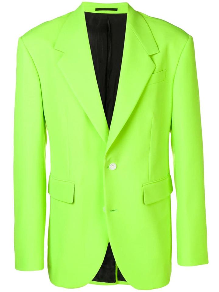 Versace Single Breasted Blazer - Green