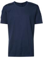 Ziggy Chen Panelled T-shirt, Men's, Size: 46, Blue, Cotton