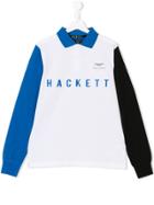 Hackett Kids Teen Logo Print Polo Shirt - White