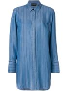 By Malene Birger Oversized Pinstripe Shirt - Blue