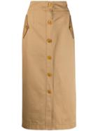 Givenchy Button-up Skirt - Neutrals
