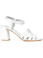 Maryam Nassir Zadeh Strappy Block-heel Sandals - Metallic