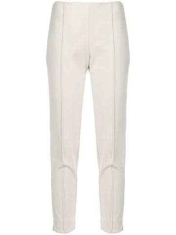 Le Tricot Perugia Slim-fit Tailored Trousers - Neutrals