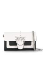 Pinko Silver Birds Shoulder Bag - Black