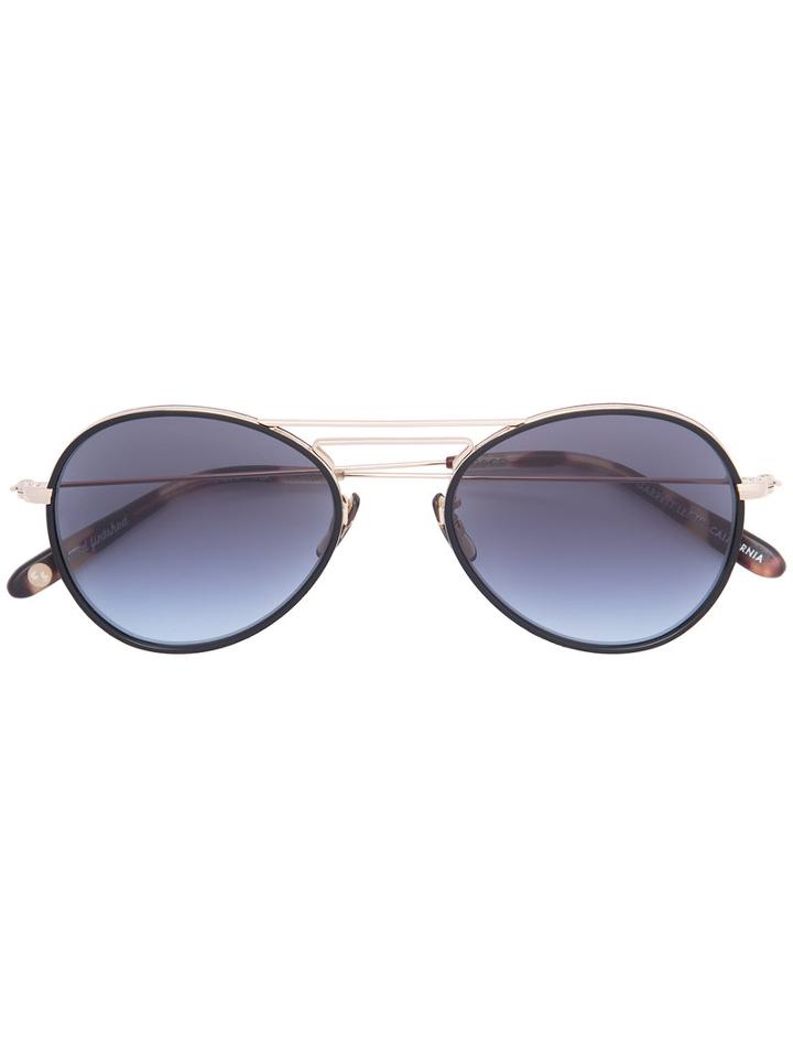 Garrett Leight Toledo Sunglasses, Adult Unisex, Black, Steel
