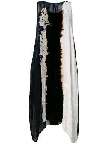 Gilda Midani Loose Dress With Multi-prints - Black