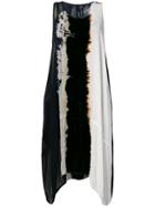 Gilda Midani Loose Dress With Multi-prints - Black