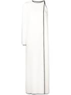 Valentino One Shoulder Long Dress - White