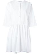 Vivetta Flared Shirt Dress, Women's, Size: 44, White, Cotton