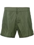 Moncler - Logo Plaque Swimming Trunks - Men - Polyamide/polyester - S, Green, Polyamide/polyester