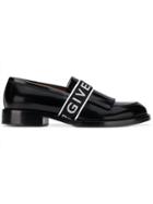 Givenchy Logo Strap Loafers - Black