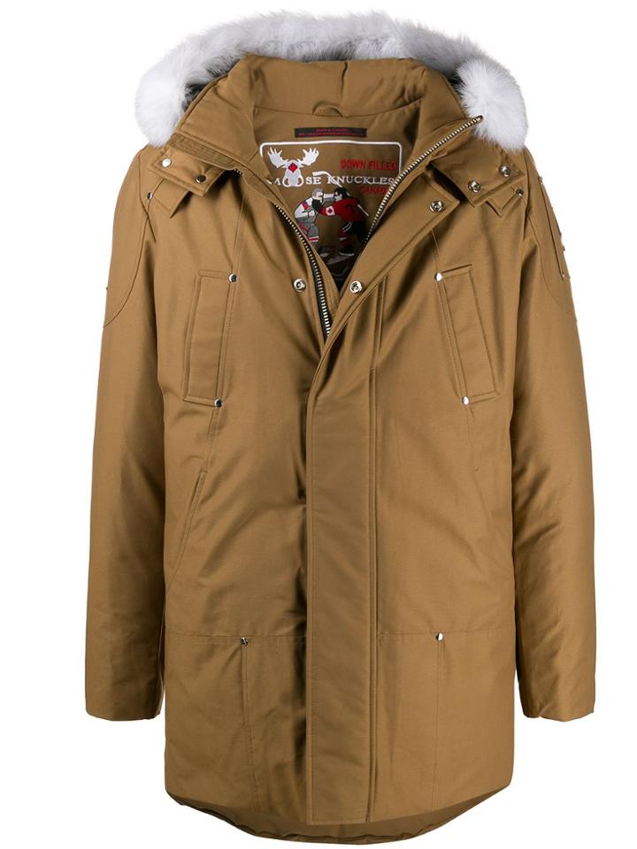 Moose Knuckles Hooded Padded Jacket - Neutrals
