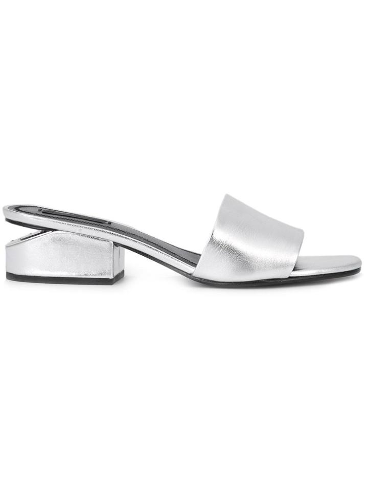 Alexander Wang Lou Mules - Metallic
