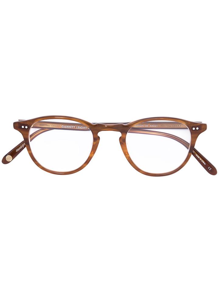Garrett Leight - Hampton Glasses - Unisex - Acetate - 44, Brown, Acetate