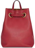 Burberry The Leather Grommet Detail Backpack - Red