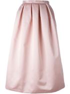 Rochas Box Pleat Waist Full Skirt