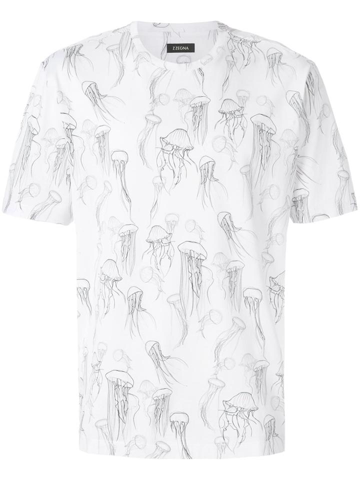 Z Zegna Medusa Print T-shirt - White