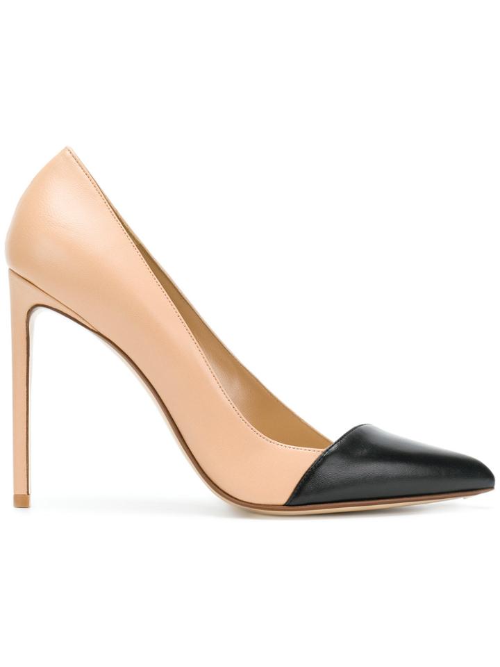 Francesco Russo Decollete Bi Colour Pumps - Nude & Neutrals