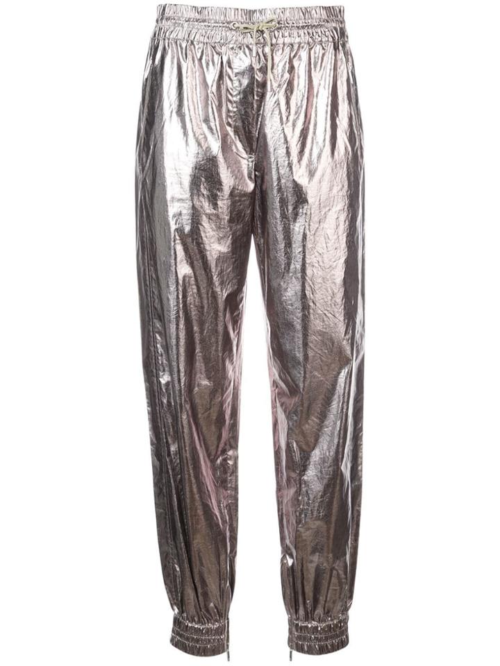 Jason Wu Metallic Structured Trousers - Silver