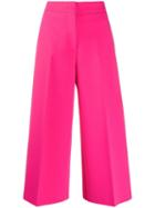 Msgm Cropped Trousers - Pink