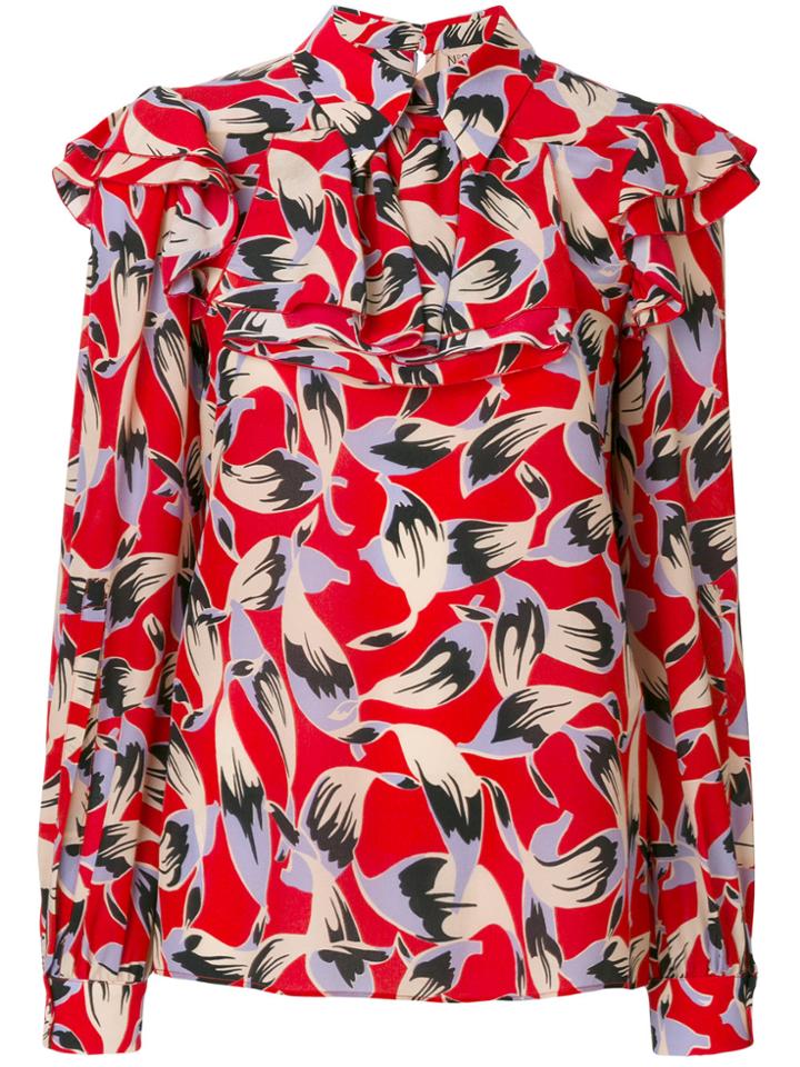 No21 Printed Blouse - Red