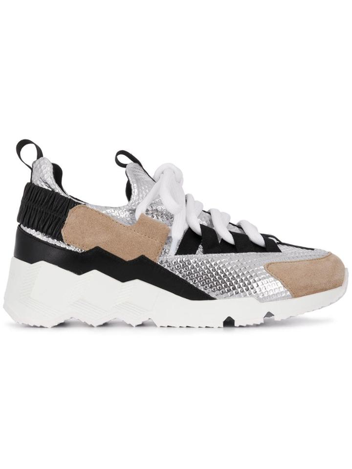 Pierre Hardy Trek Comet Sneakers - Silver
