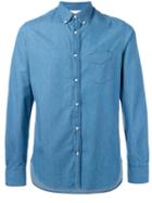 Officine Generale - Longsleeve Denim Shirt - Men - Cotton - M, Blue, Cotton