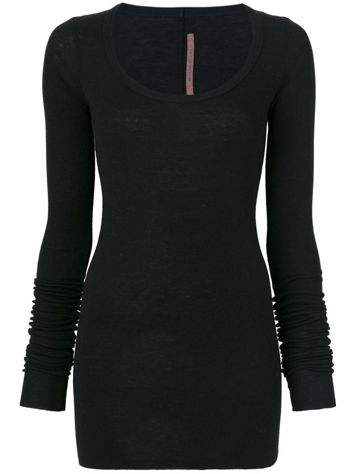 Rick Owens Lilies Elongated Slim-fit Jumper - Black