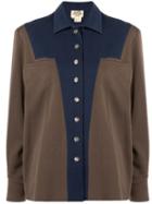 Hermès Pre-owned Patchwork Contrasting Shirt - Brown