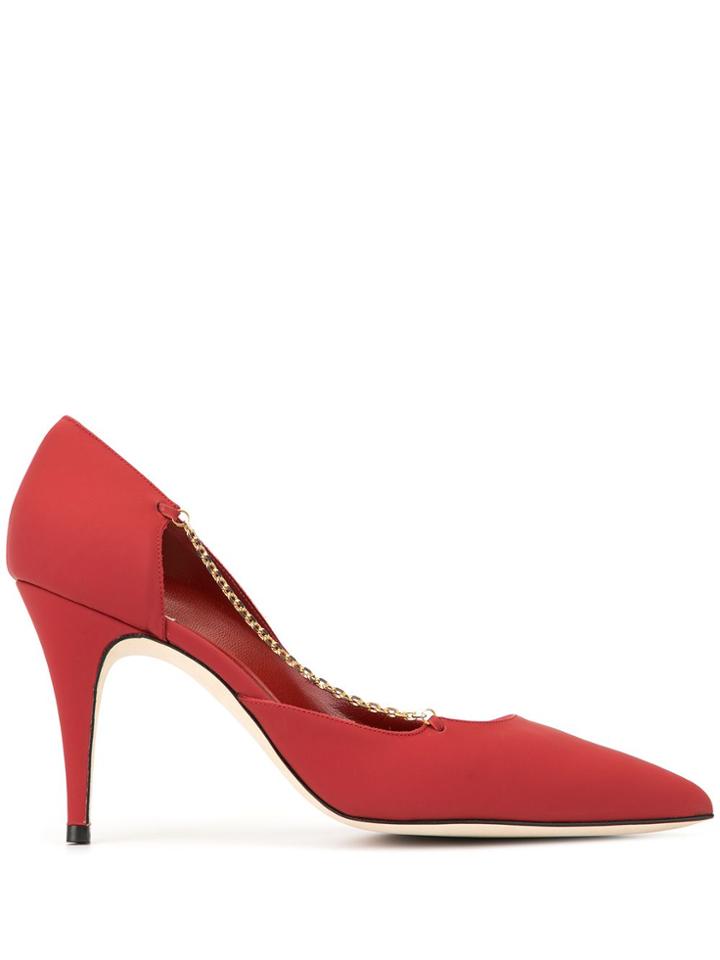 Marskinryyppy Joi Matte Mid Heel Shoes Marskinryyppy - Red