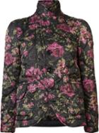 Comme Des Garçons Floral Quilted Jacket, Women's, Size: Medium, Black, Polyester