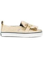 Red Valentino Metallic Slip-on Sneakers