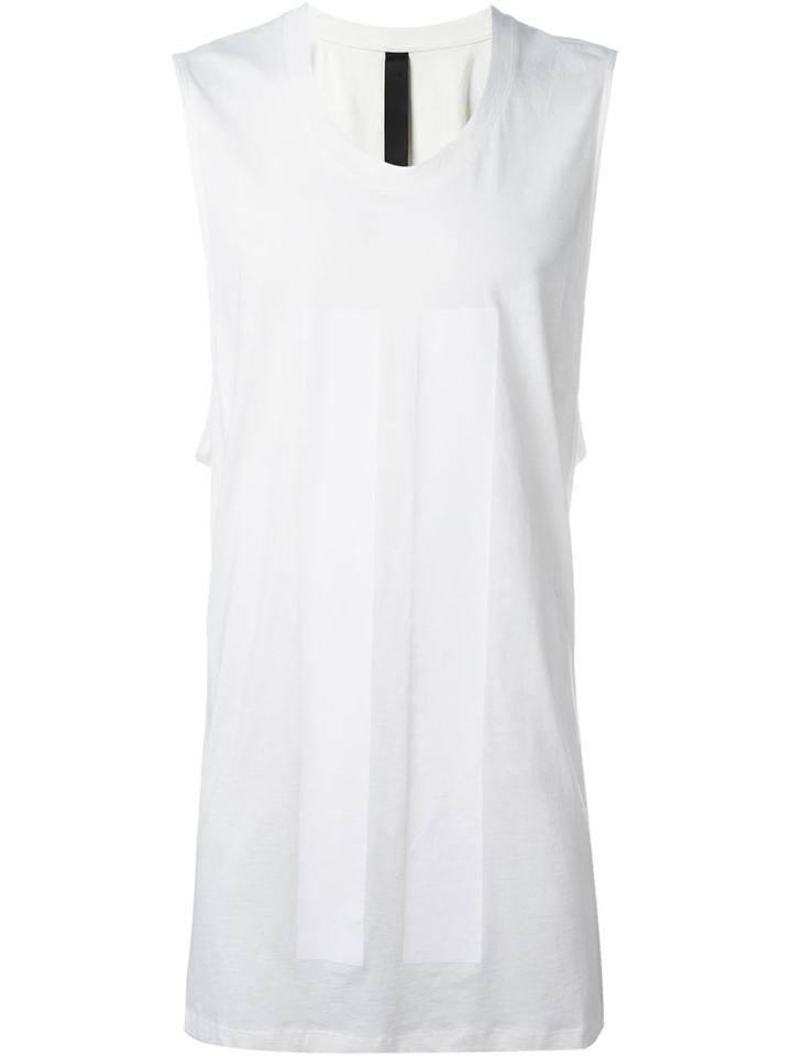 Odeur Long Tank Top, Adult Unisex, Size: S, White, Cotton