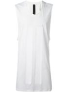 Odeur Long Tank Top, Adult Unisex, Size: S, White, Cotton