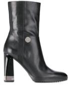 Emporio Armani Chunky-heel Boots - Black