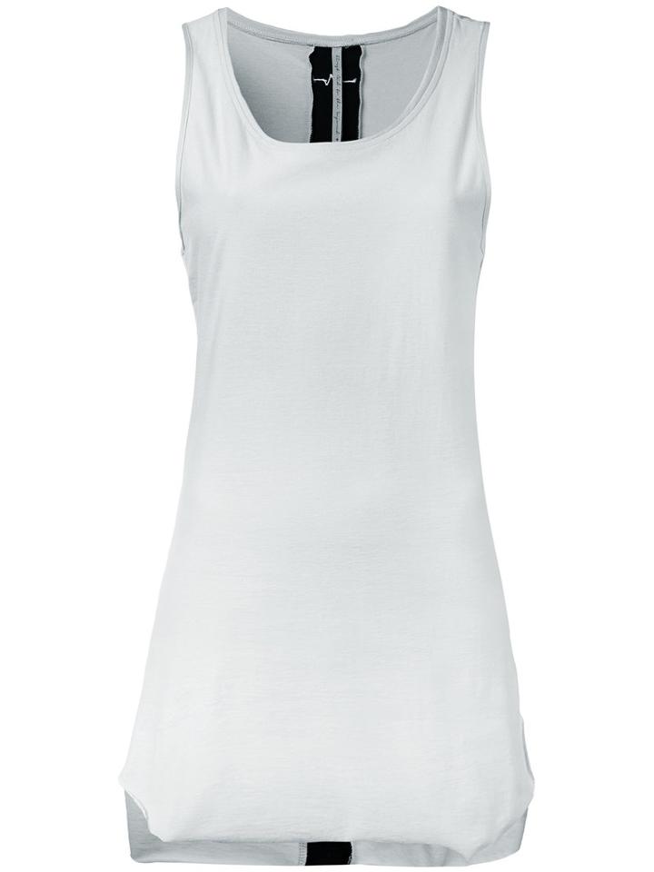 First Aid To The Injured - Fasciae Tank Top - Women - Cotton - 3, Grey, Cotton