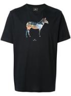 Ps Paul Smith Graffiti Zebra Print T-shirt - Black