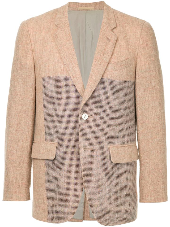 Comme Des Garçons Vintage Spotted Panels Blazer - Pink & Purple