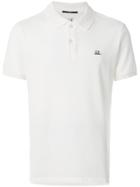 Cp Company Short Sleeved Polo Shirt - White