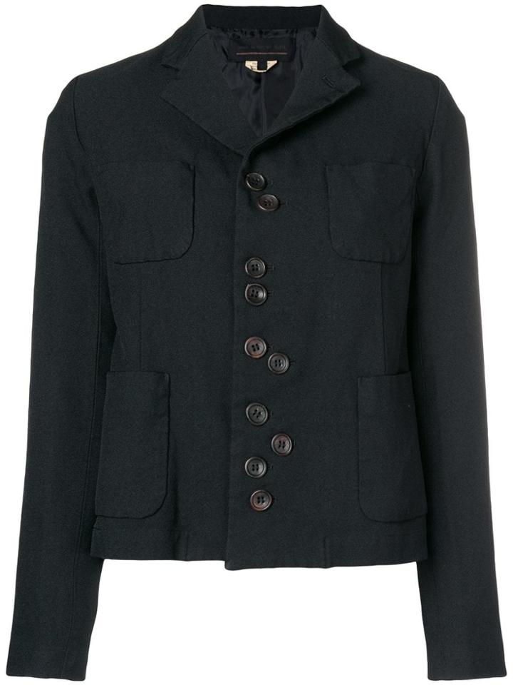 Comme Des Garçons Girl Button Detail Jacket - Black